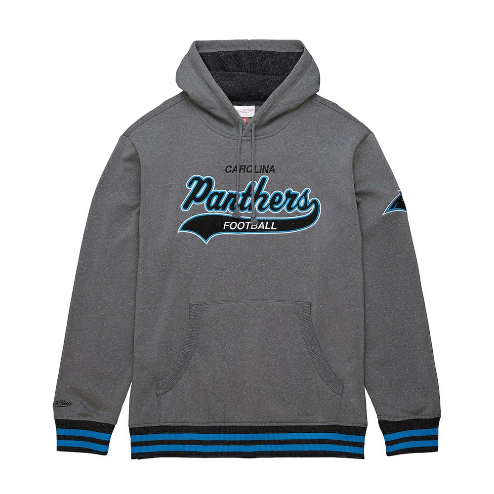 Carolina Panthers Vintage Logo Snow Washed Fleece Pullover Hoodie - Heather Gray outlet