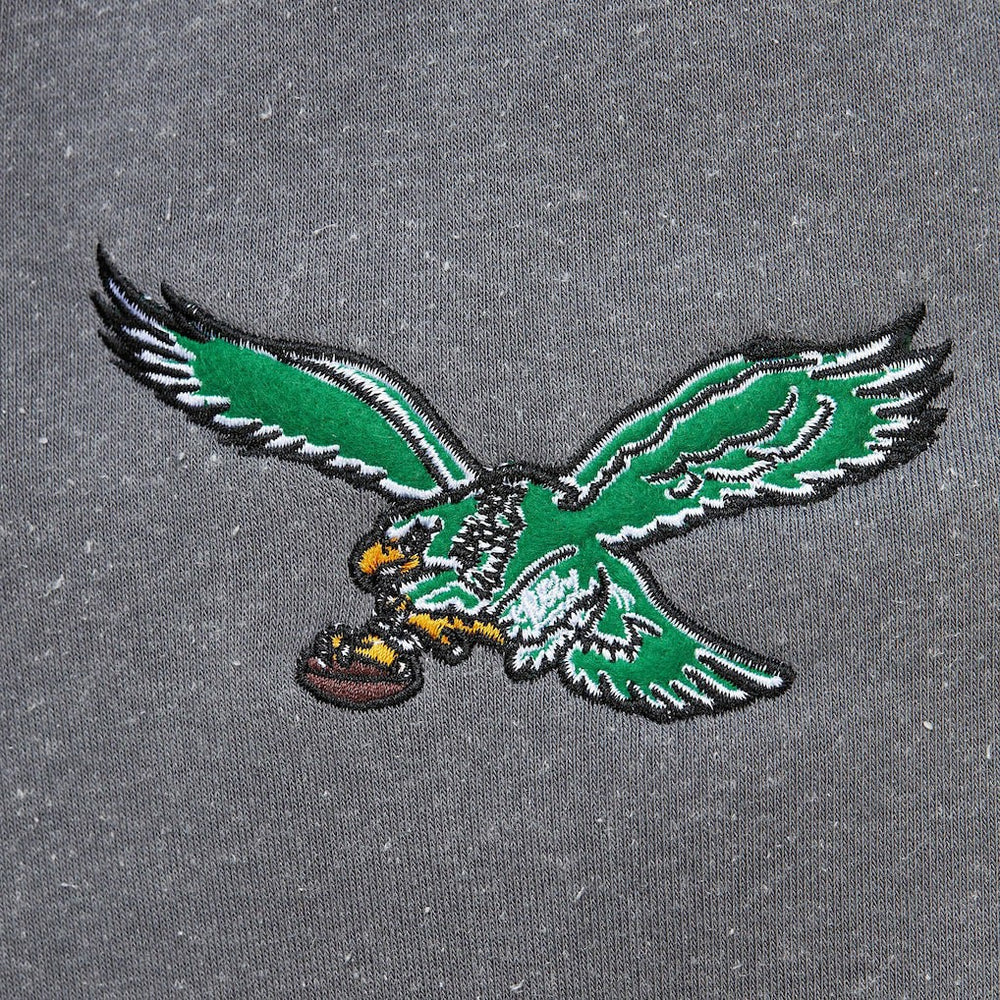 Philadelphia Eagles Vintage Logo Snow Washed Fleece Pullover Hoodie - Heather Gray outlet