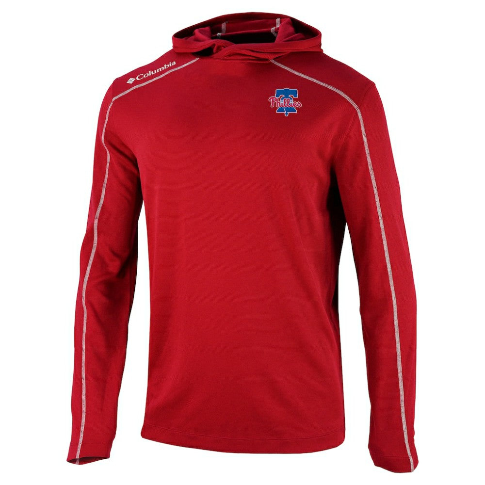 Philadelphia Phillies Omni-Wick Shotgun Pullover Hoodie - Red | Columbia