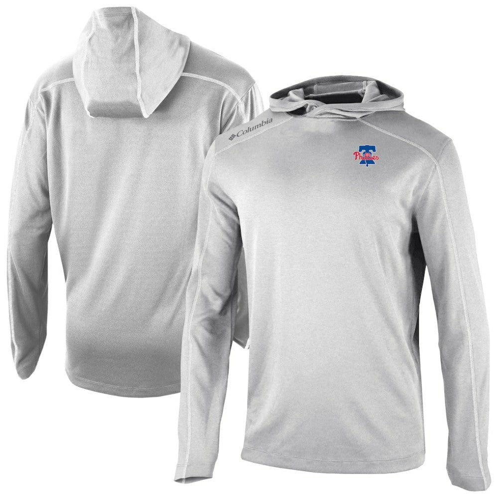 Philadelphia Phillies Omni-Wick Shotgun Pullover Hoodie - Gray | Columbia