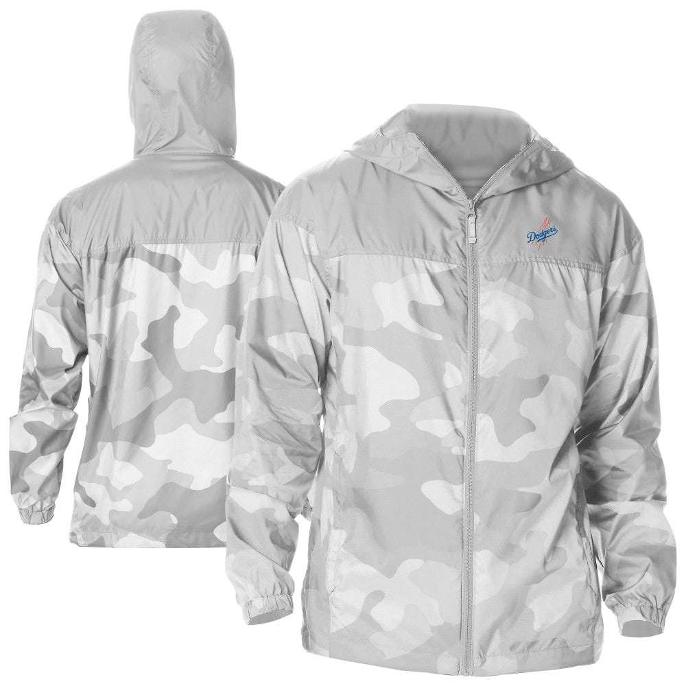 Los Angeles Dodgers Camo Flash Challenger Full-Zip Windbreaker Jacket - Gray | Columbia