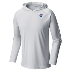 Philadelphia Phillies Omni-Wick Terminal Tackle Raglan Long Sleeve Hoodie T-Shirt - White | Columbia