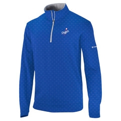 Los Angeles Dodgers Wickham Hills Omni-Wick Quarter-Zip Jacket - Royal | Columbia