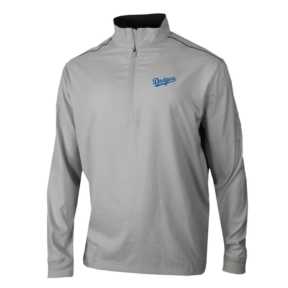 Los Angeles Dodgers Omni-Wick Bogey's Paradise Quarter-Zip Top - Gray | Columbia