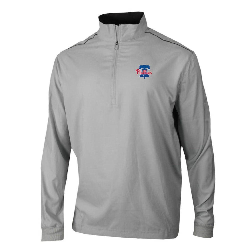 Philadelphia Phillies Omni-Wick Bogey's Paradise Quarter-Zip Top - Gray | Columbia