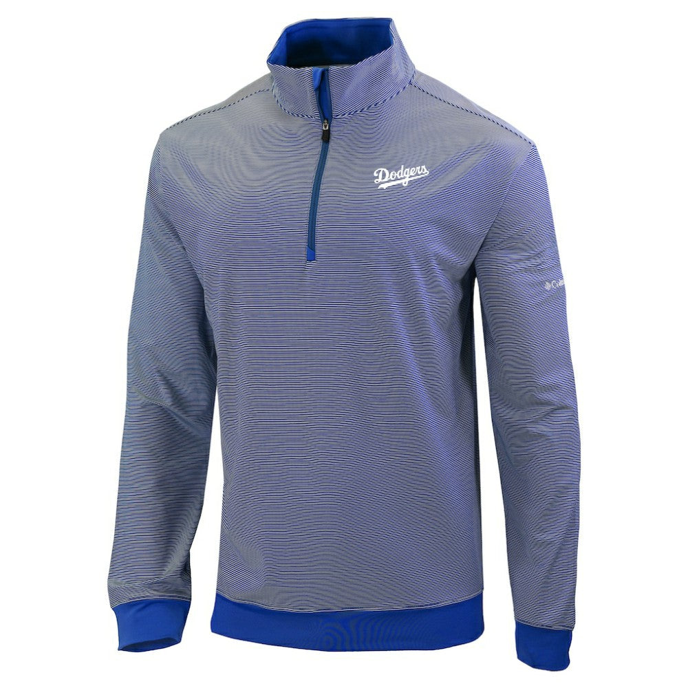 Los Angeles Dodgers Omni-Wick Even Lie Quarter-Zip Pullover Top - Royal | Columbia