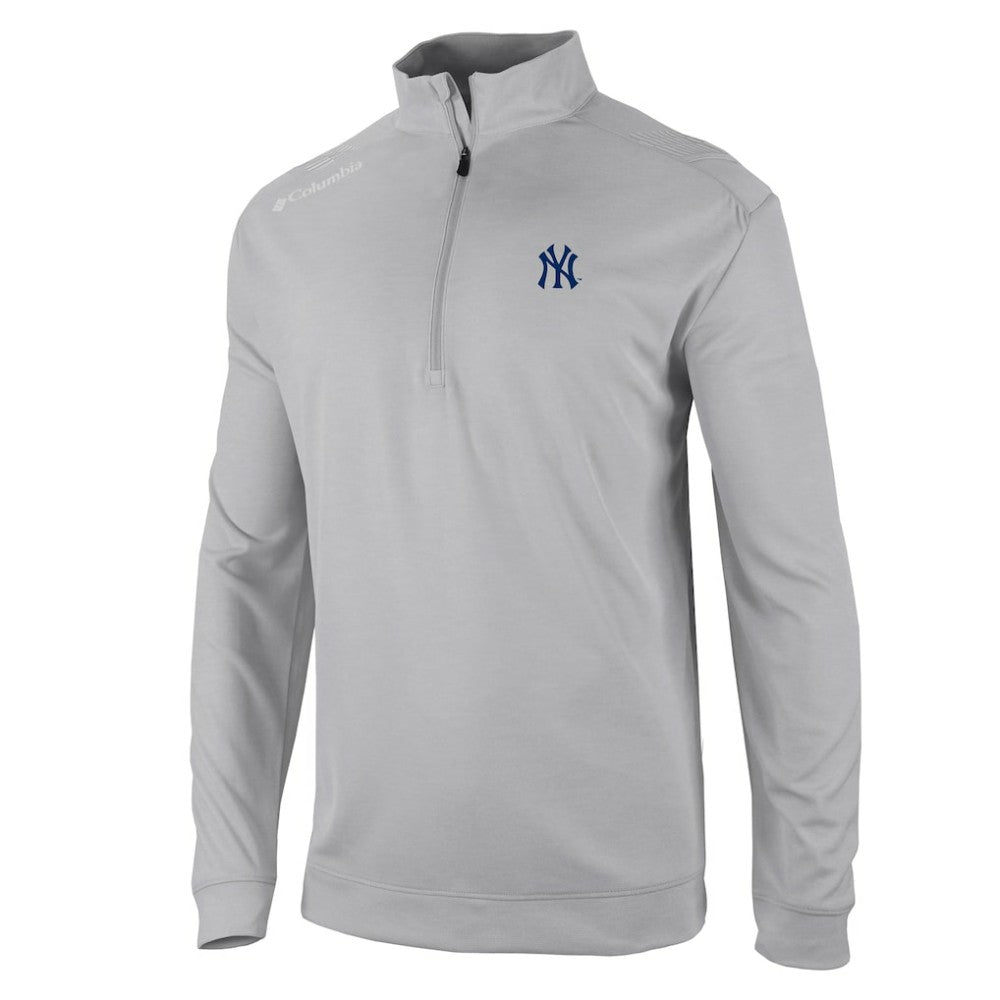 New York Yankees Oakland Downs Omni-Wick Quarter-Zip Top - Gray | Columbia