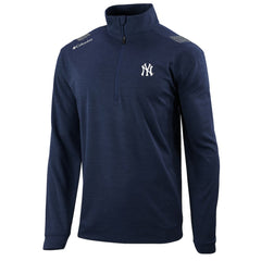 New York Yankees Oakland Downs Omni-Wick Quarter-Zip Top - Navy | Columbia