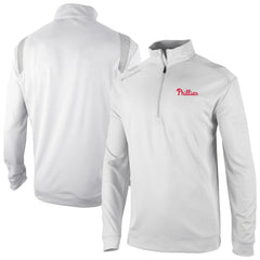 Philadelphia Phillies Oakland Downs Omni-Wick Quarter-Zip Top - White | Columbia