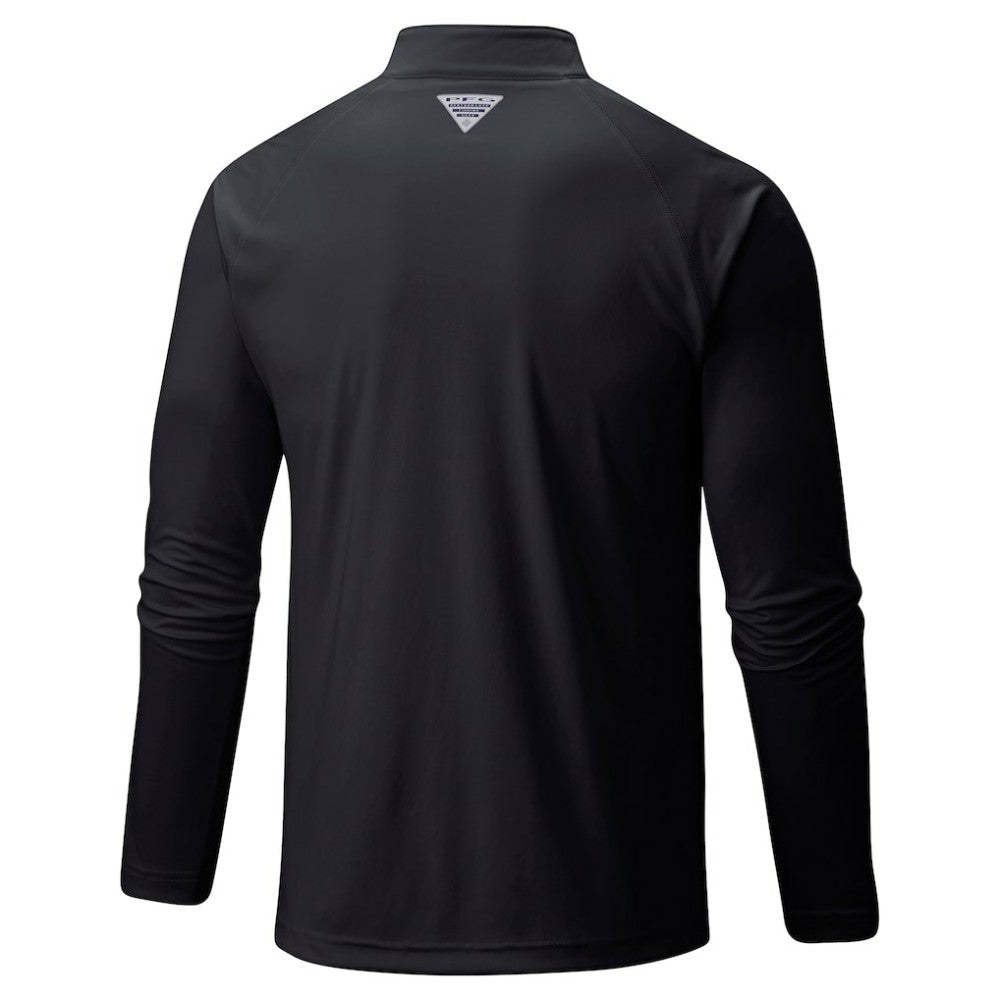 Los Angeles Dodgers Terminal Tackle Raglan Omni-Shade Quarter-Zip Pullover Top - Black | Columbia
