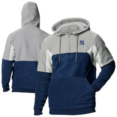 New York Yankees Lodge Fleece Quarter-Zip Hoodie - Navy | Columbia
