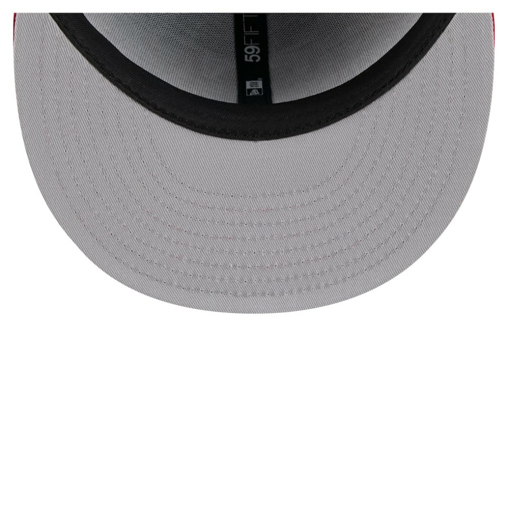 Texas Rangers Retro Pattern 59FIFTY Fitted Hat - Royal/Red | New Era