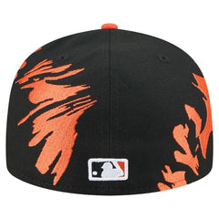 San Francisco Giants Retro Pattern 59FIFTY Fitted Hat - Black/Orange | New Era