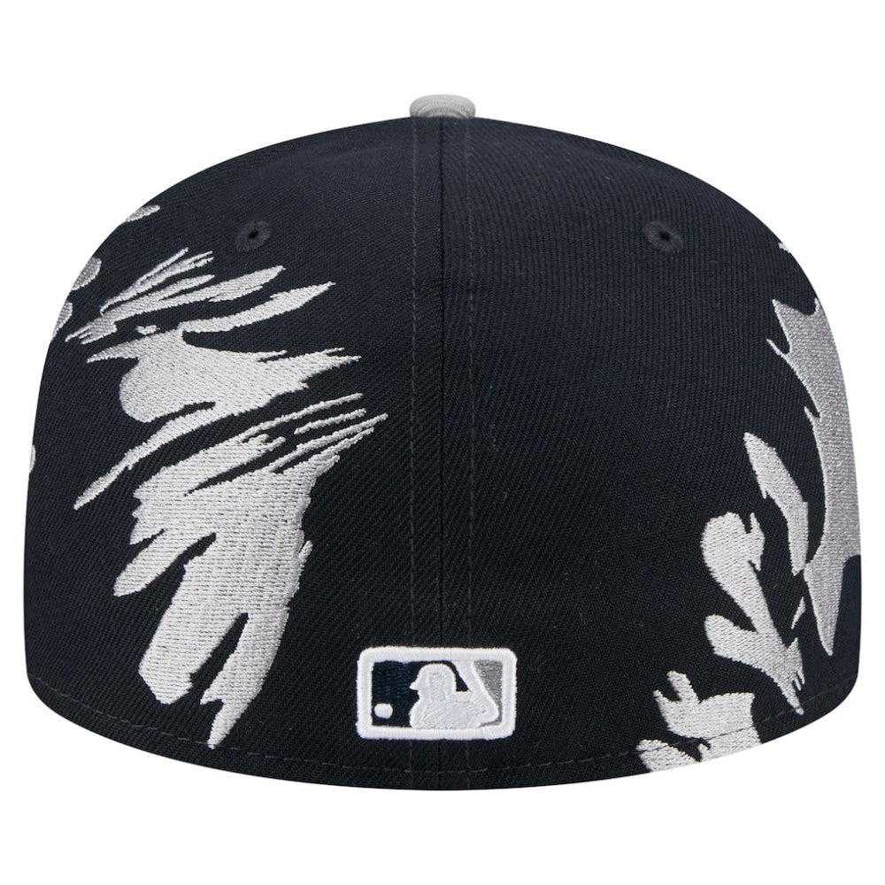 Detroit Tigers Retro Pattern 59FIFTY Fitted Hat - Navy/Gray | New Era