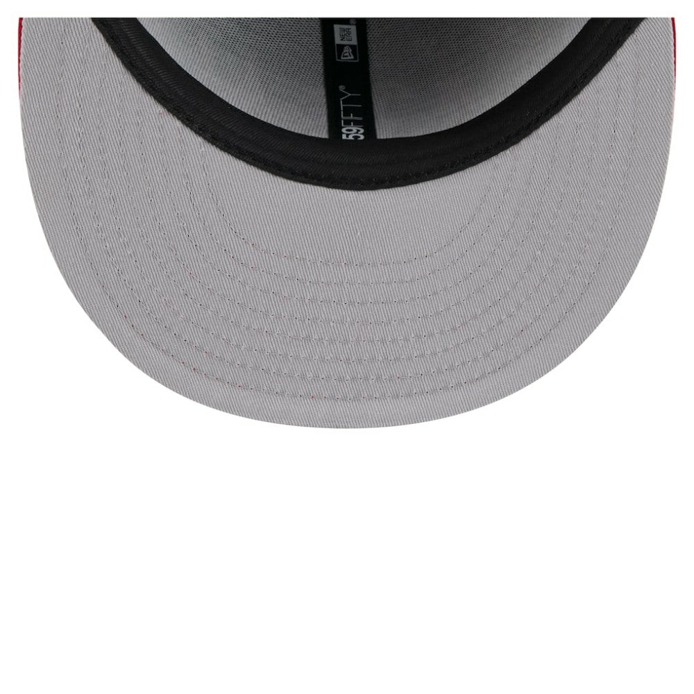 Boston Red Sox Retro Pattern 59FIFTY Fitted Hat - Navy/Red | New Era