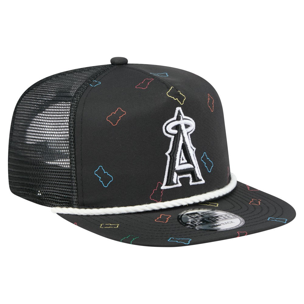 Los Angeles Angels Gummy Golfer Trucker Adjustable Hat - Black | New Era