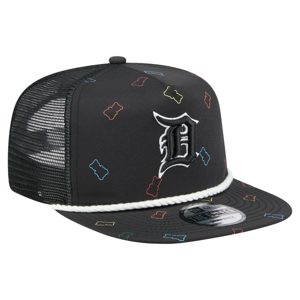 Detroit Tigers Gummy Golfer Trucker Snapback Hat - Black | New Era