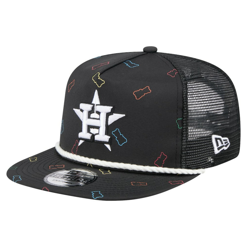 Houston Astros Gummy Golfer Trucker Adjustable Hat - Black | New Era