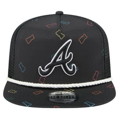 Atlanta Braves Gummy Golfer Trucker Adjustable Hat - Black | New Era