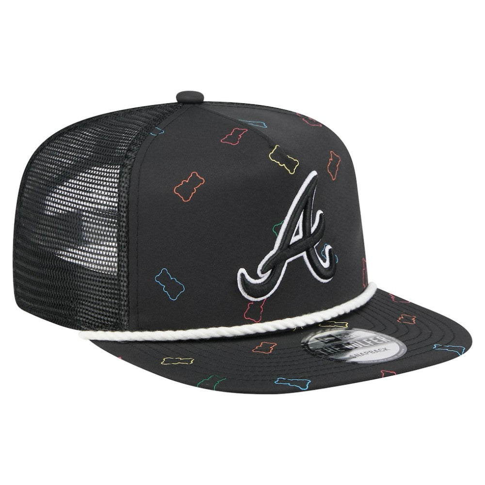Atlanta Braves Gummy Golfer Trucker Adjustable Hat - Black | New Era