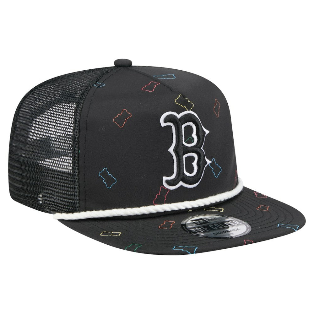 Boston Red Sox Gummy Golfer Trucker Adjustable Hat - Black | New Era