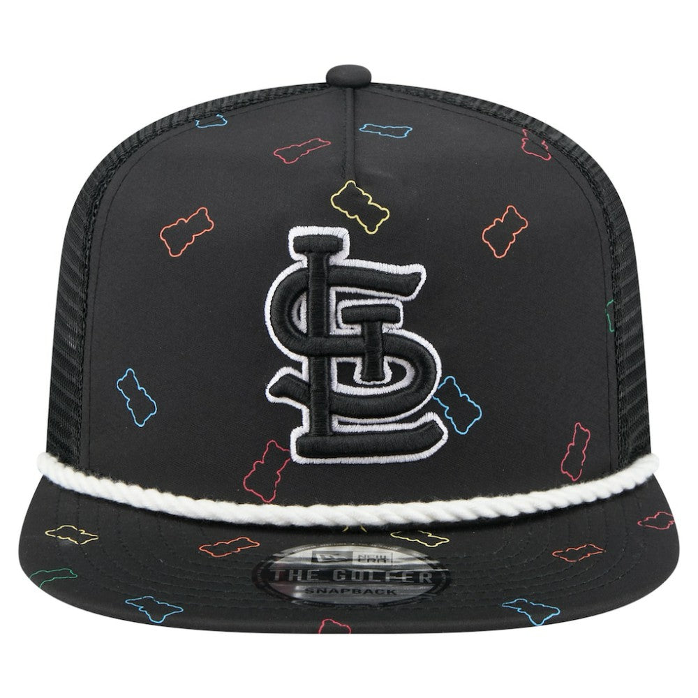 St. Louis Cardinals Gummy Golfer Trucker Snapback Hat - Black | New Era