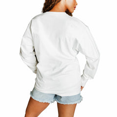 Detroit Lions Gameday Couture Women's Classic Comeback Oversized Long Sleeve T-Shirt - White online