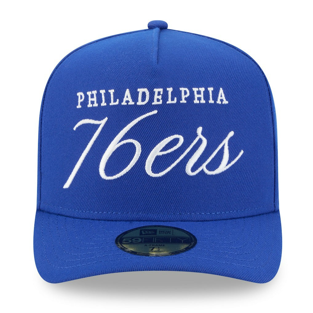 Philadelphia 76ers 2025 NBA Draft A-Frame 59FIFTY Fitted Hat - Royal | New Era outlet