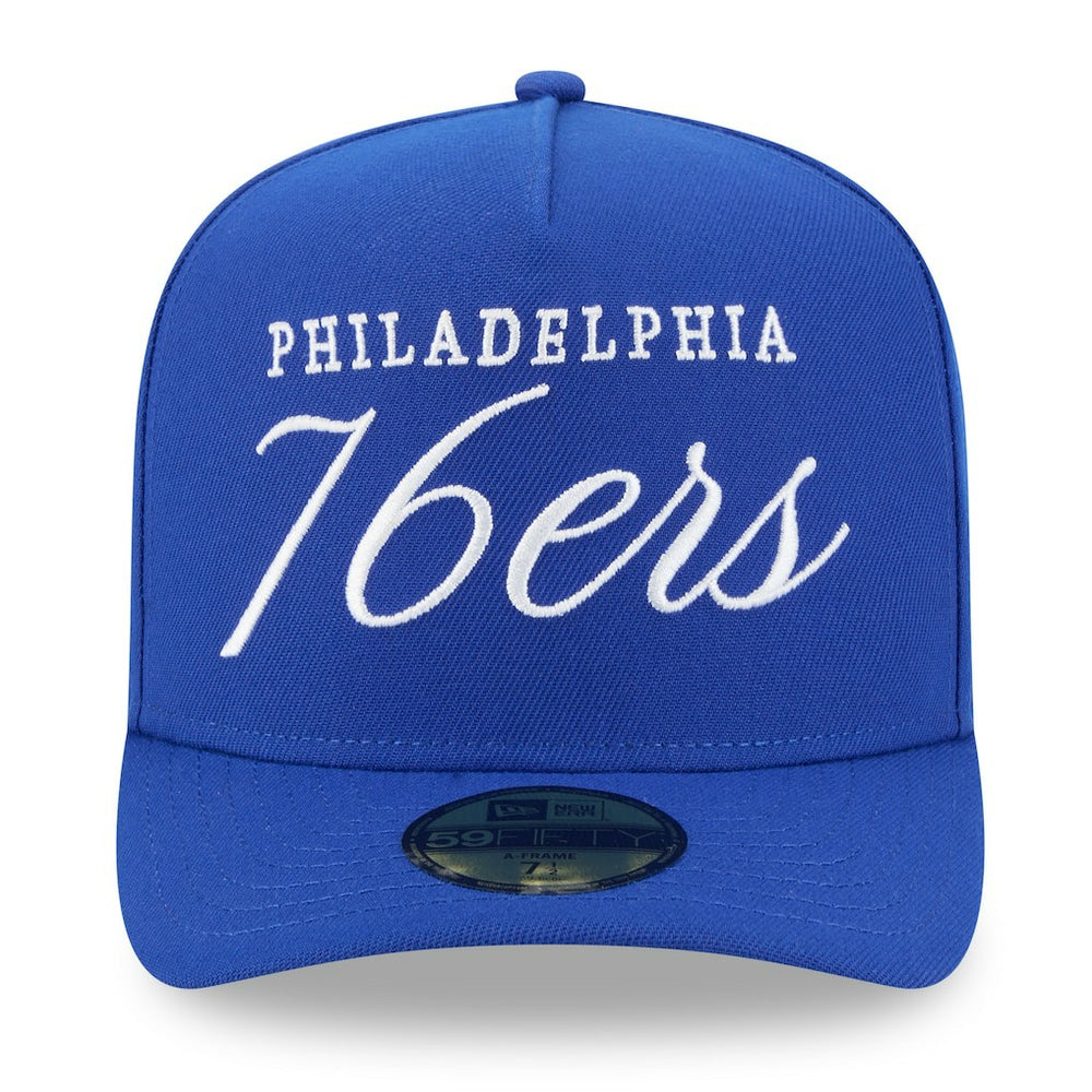 Philadelphia 76ers 2025 NBA Draft A-Frame 59FIFTY Fitted Hat - Royal | New Era outlet