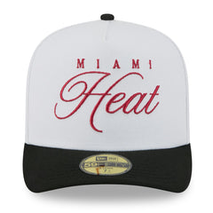 Miami Heat 2025 NBA Draft A-Frame 59FIFTY Fitted Hat - White/Black | New Era sale