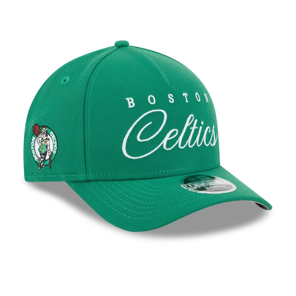 Boston Celtics 2025 NBA Draft M-Crown A-Frame 9FORTY Adjustable Hat - Kelly Green | New Era discount