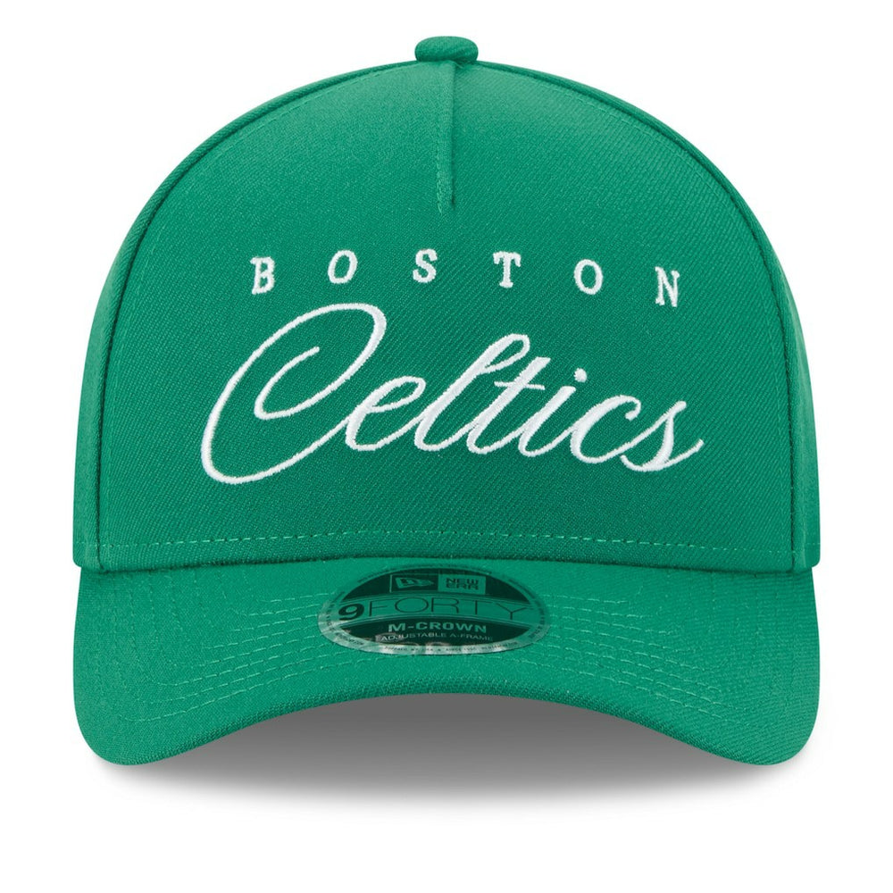 Boston Celtics 2025 NBA Draft M-Crown A-Frame 9FORTY Adjustable Hat - Kelly Green | New Era discount