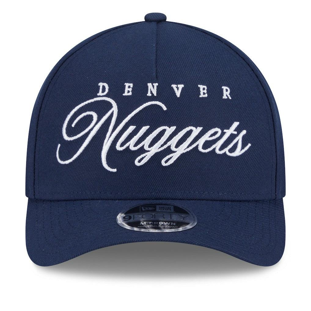Denver Nuggets 2025 NBA Draft M-Crown A-Frame 9FORTY Adjustable Hat sale - Navy | New Era sale