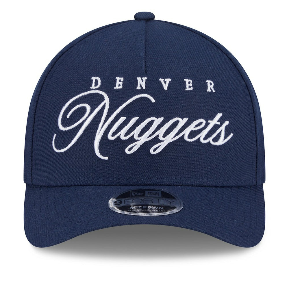 Denver Nuggets 2025 NBA Draft M-Crown A-Frame 9FORTY Adjustable Hat sale - Navy | New Era sale