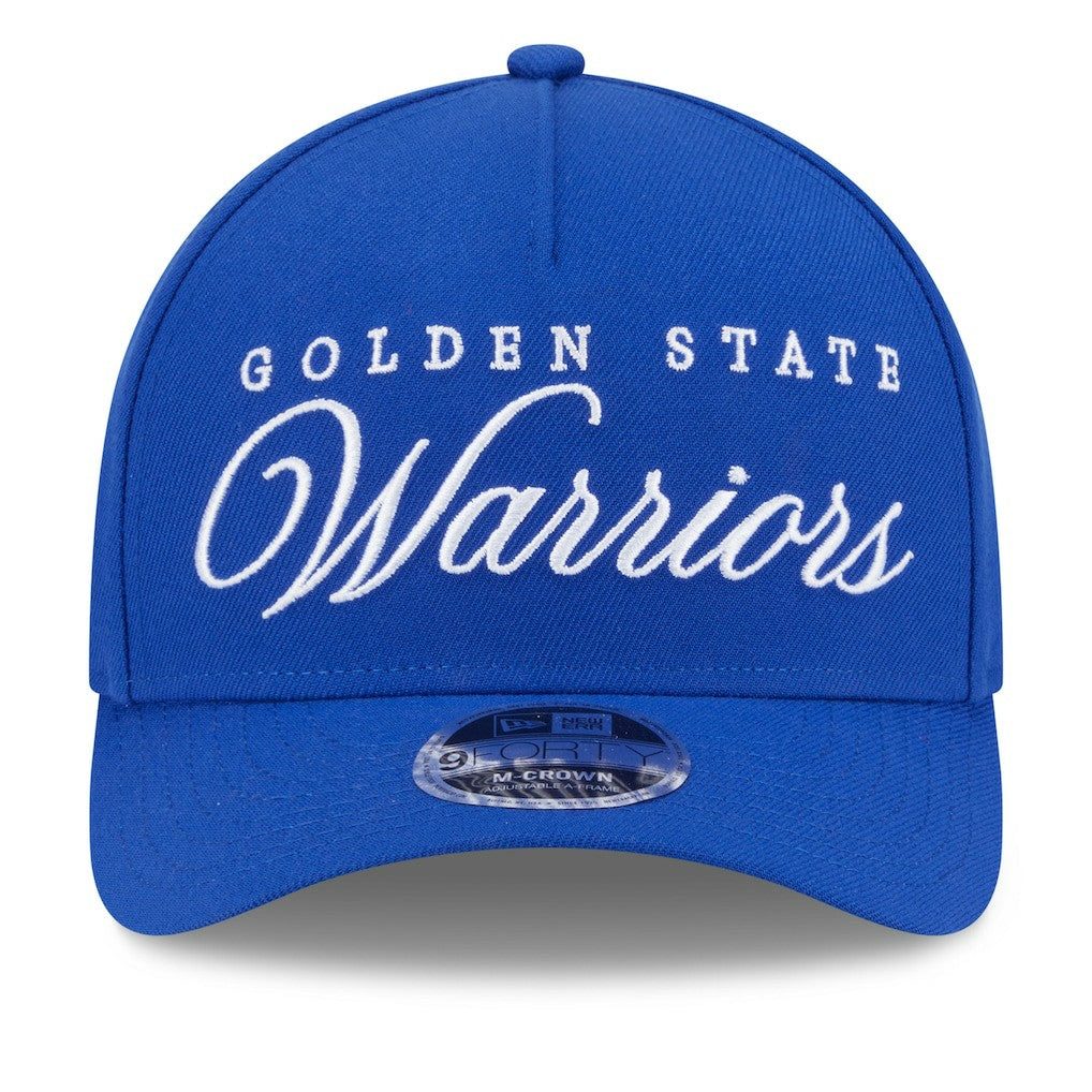 Golden State Warriors 2025 NBA Draft M-Crown A-Frame 9FORTY Adjustable Hat sale - Royal | New Era outlet