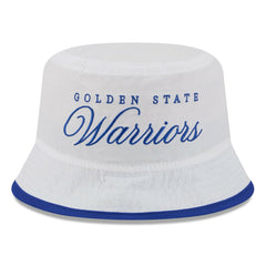 Golden State Warriors 2025 NBA Draft Nylon Bucket Hat sale - White/Royal | New Era for sale