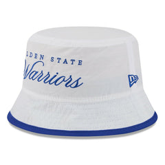 Golden State Warriors 2025 NBA Draft Nylon Bucket Hat sale - White/Royal | New Era for sale