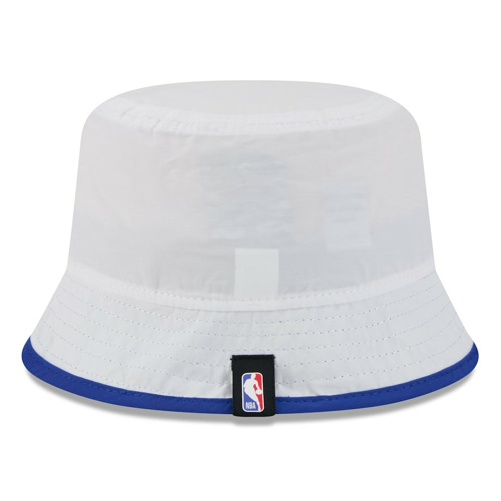 Golden State Warriors 2025 NBA Draft Nylon Bucket Hat sale - White/Royal | New Era for sale