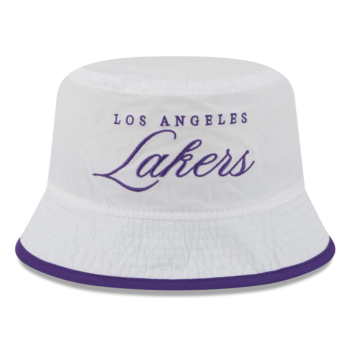 Los Angeles Lakers 2025 NBA Draft Nylon Bucket Hat - White/Purple | New Era outlet