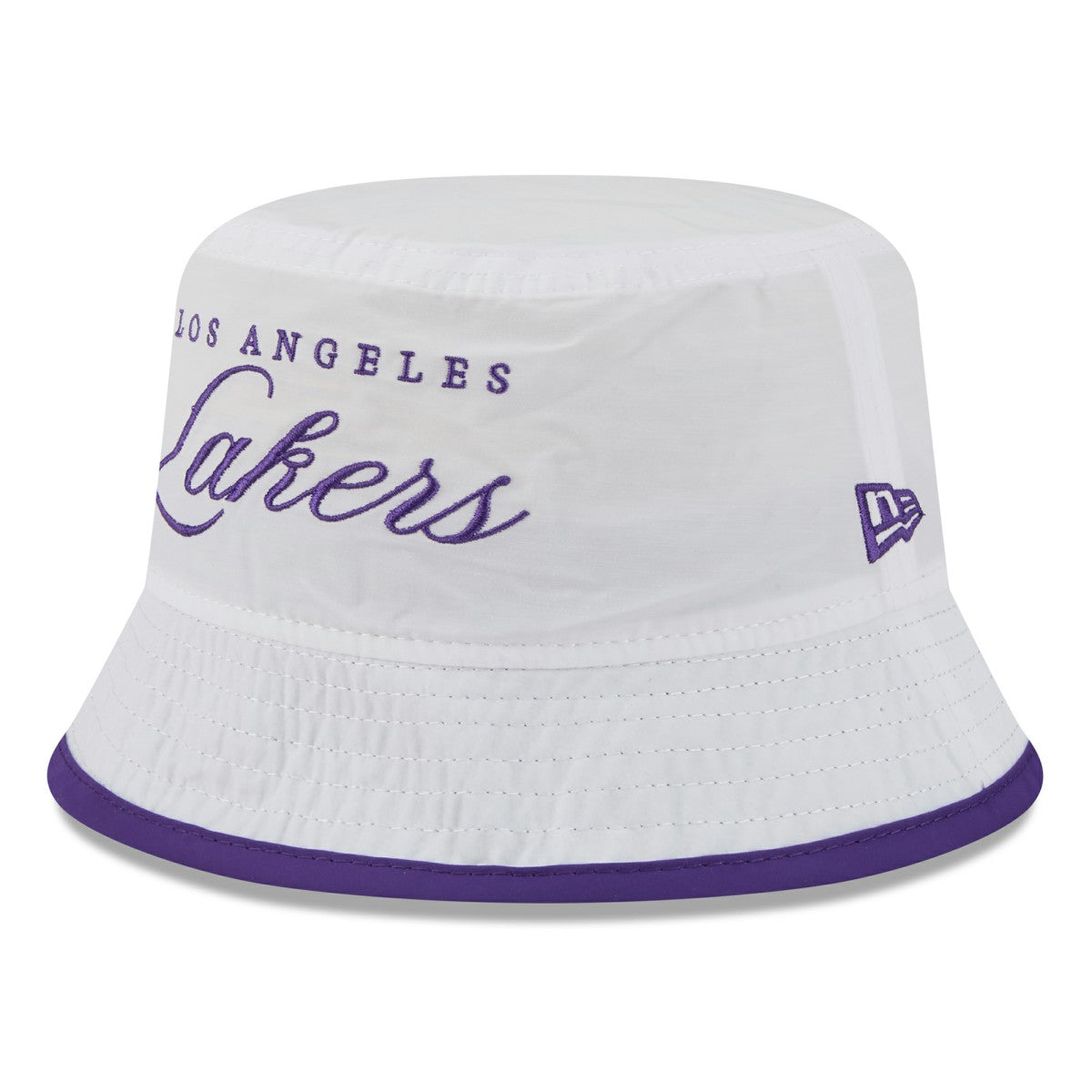Los Angeles Lakers 2025 NBA Draft Nylon Bucket Hat - White/Purple | New Era outlet