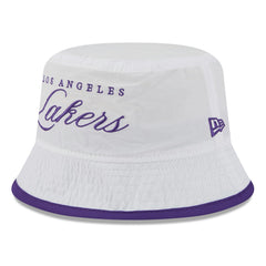 Los Angeles Lakers 2025 NBA Draft Nylon Bucket Hat - White/Purple | New Era outlet