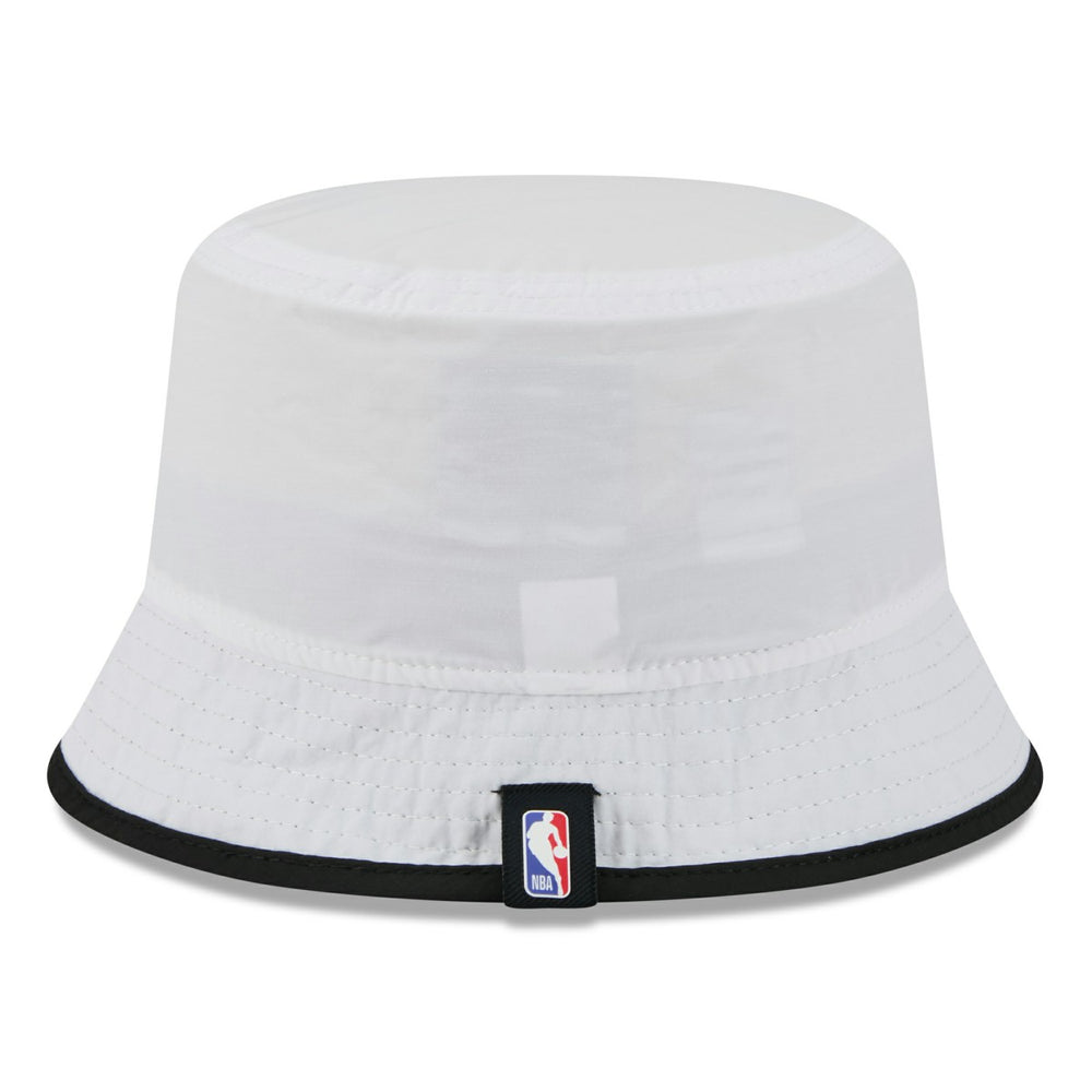 Miami Heat 2025 NBA Draft Nylon Bucket Hat - White/Black | New Era sale