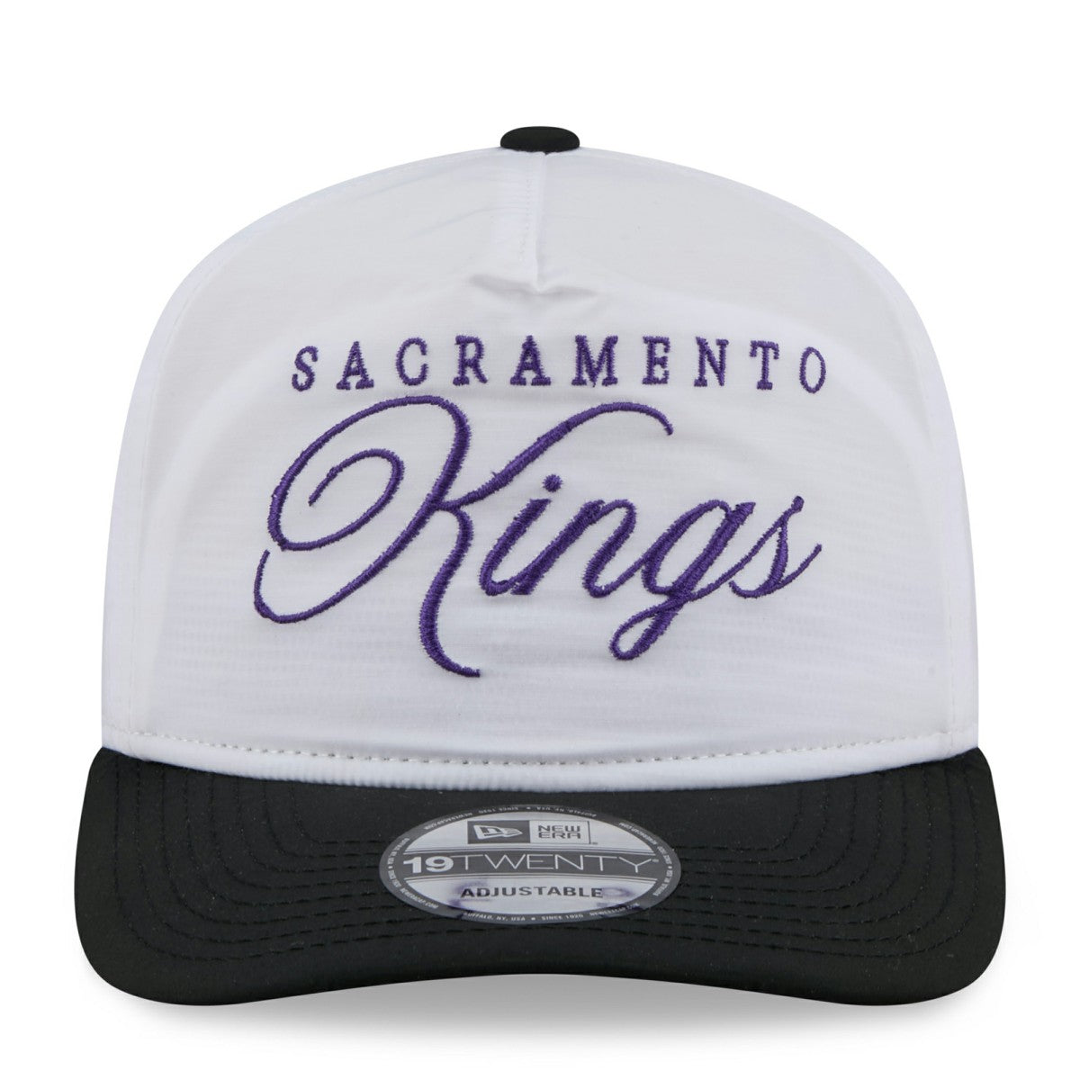 Sacramento Kings 2025 NBA Draft On-Stage Nylon 19TWENTY Adjustable Hat - White/Black | New Era on sale