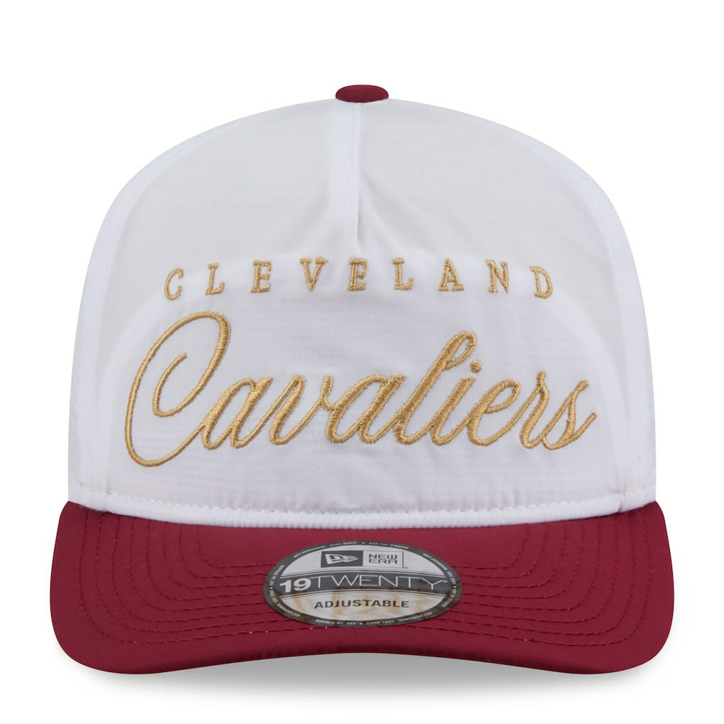 Cleveland Cavaliers 2025 NBA Draft On-Stage Nylon 19TWENTY Adjustable Hat sale - White/Wine | New Era on sale