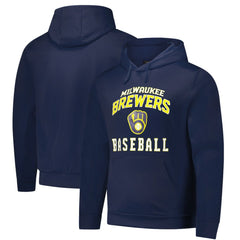 Milwaukee Brewers Dunbrooke Champion Pullover Hoodie - Navy