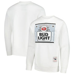 San Francisco 49ers x Bud Light The Crest Pullover Sweatshirt - White cheap