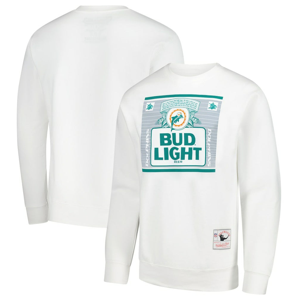 Miami Dolphins x Bud Light The Crest Pullover Sweatshirt - White outlet