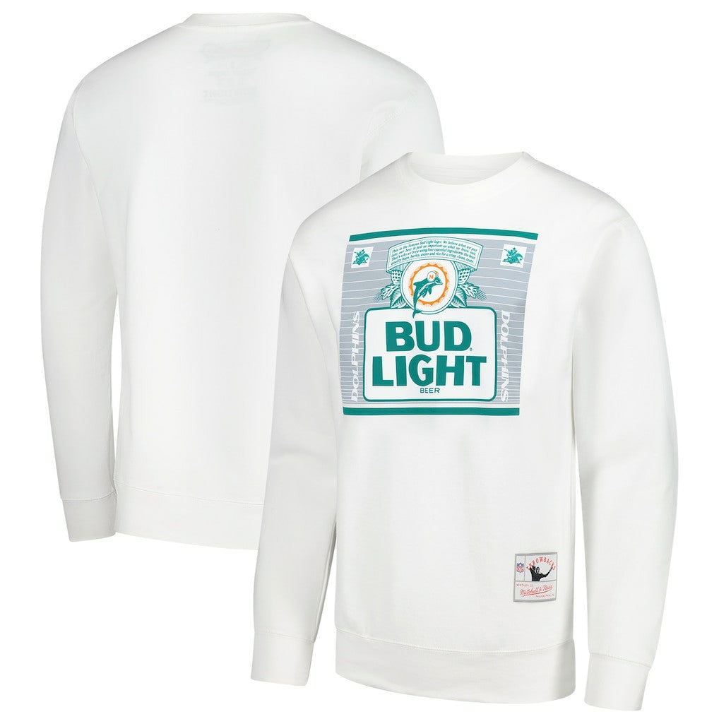 Miami Dolphins x Bud Light The Crest Pullover Sweatshirt - White outlet