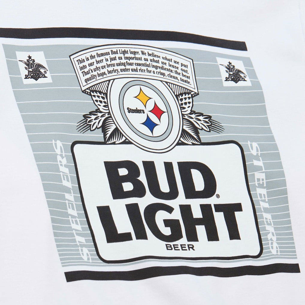 Pittsburgh Steelers x Bud Light The Crest Pullover Sweatshirt - White for sale