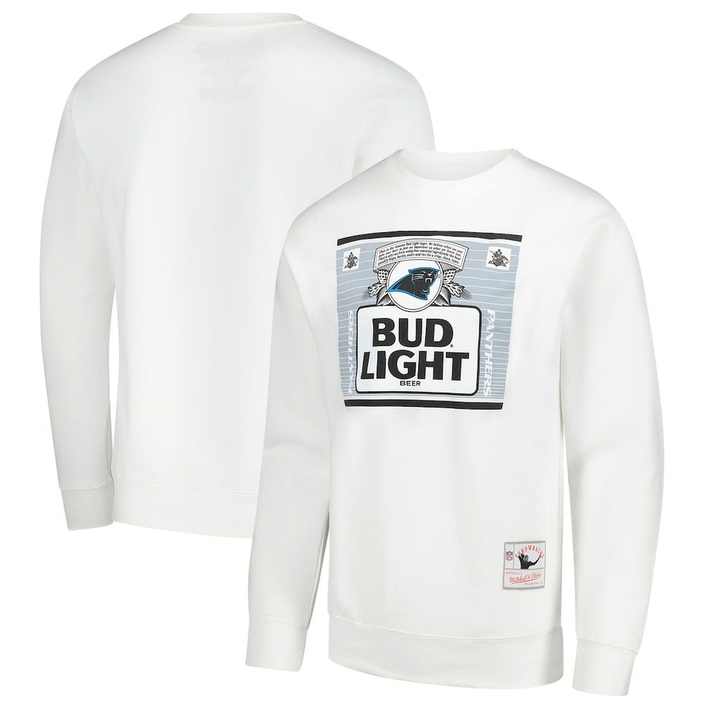 Carolina Panthers x Bud Light The Crest Pullover Sweatshirt - White for sale